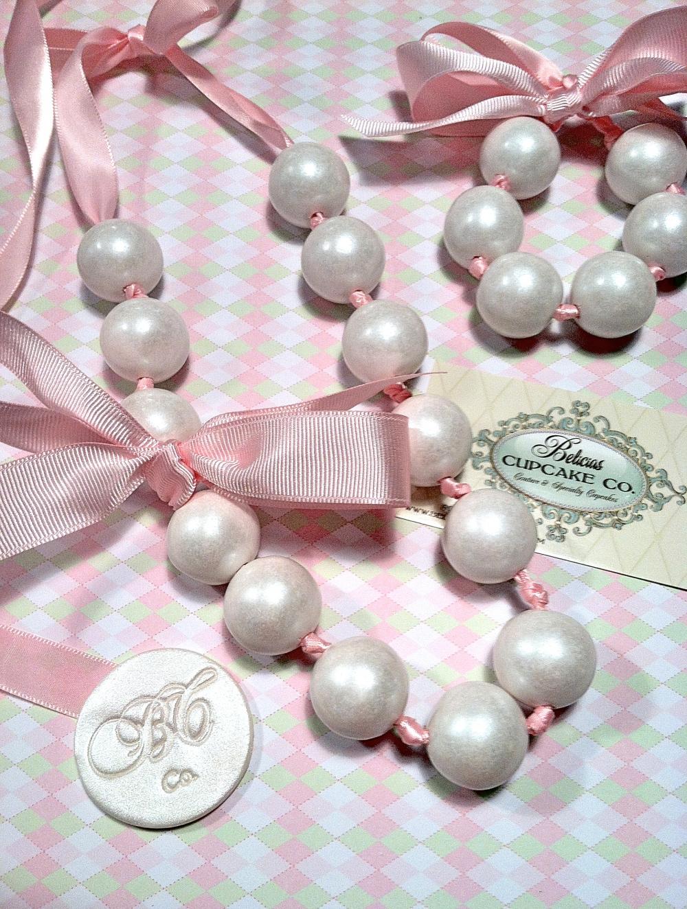 Gumball Necklace Couture Pearls "edible", These Shabby Chic's Are Great For Party Favors For Birthdays, Baby